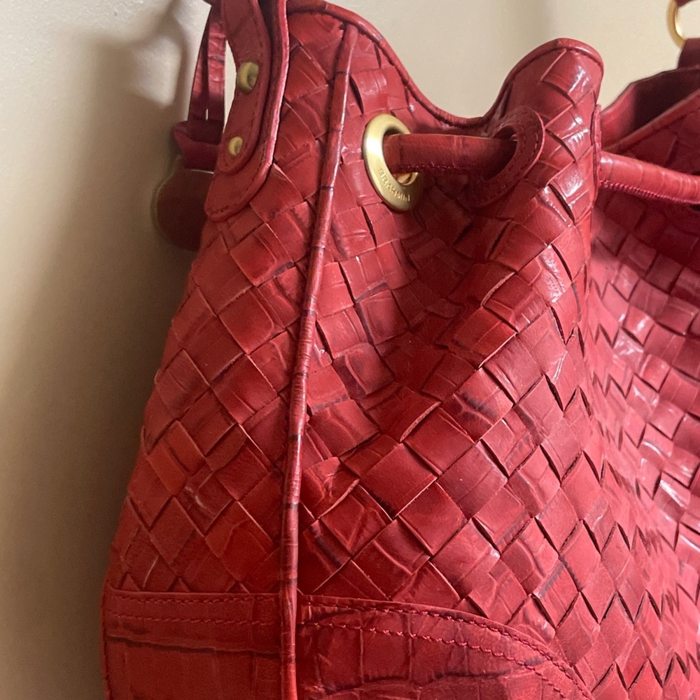 COPY - NWOT Brahmin Red Dragon Braided Handbag - Picture 6 of 10